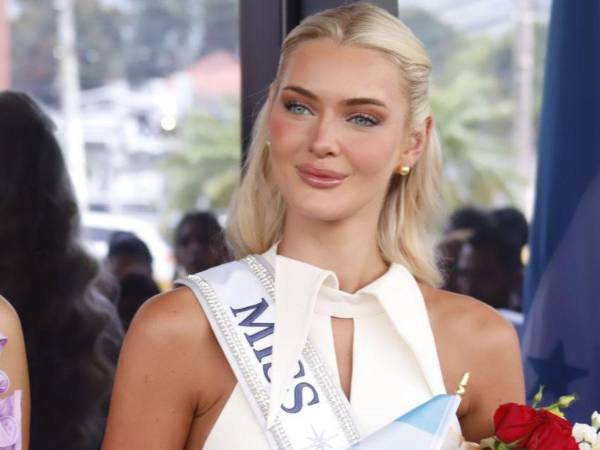 La Miss Universo de origen danés agradeció la oportunidad de estar en Honduras.