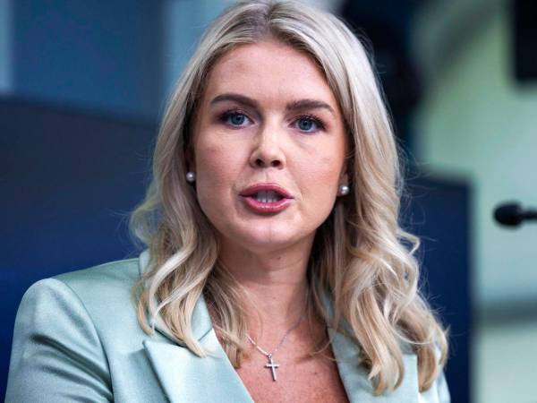 La portavoz de la Casa Blanca, Karoline Leavitt.