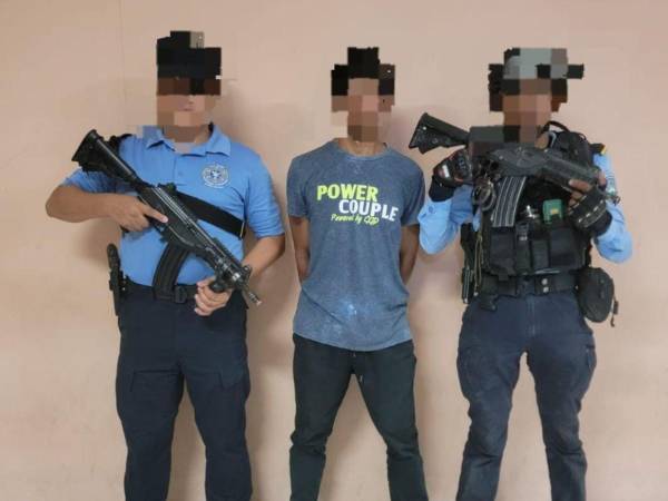 El sospechoso fue capturado por agentes de la Dirección Policial de Investigaciones (DPI).