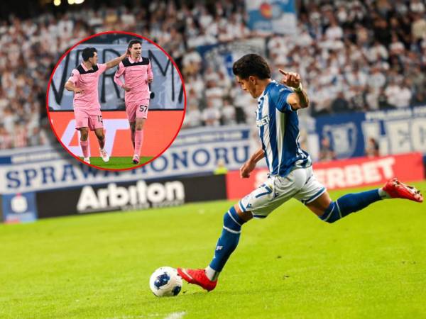 Imágenes del desarrollo del partido en la Copa de Polonia.
