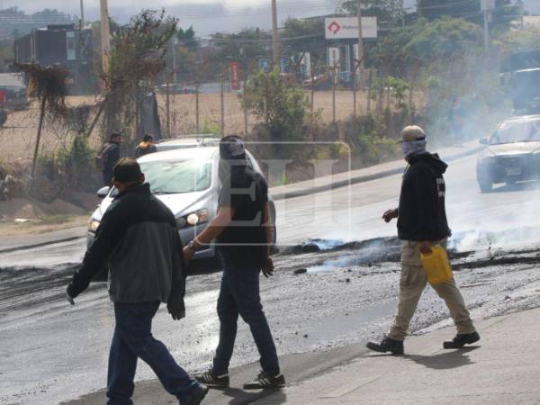 Este 19 de marzo se registraron protestas en el anillo periférico de Tegucigalpa.