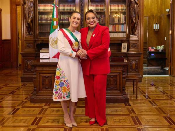La presidenta hondureña fue a la toma de posesión de Claudia Sheinbaum en el segundo semestre del 2024.