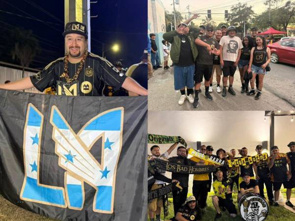 Los hinchas de Los Ángeles FC han llegado en buen número a San Pedro Sula, en donde han sido bien recibidos por la afición del Real España.