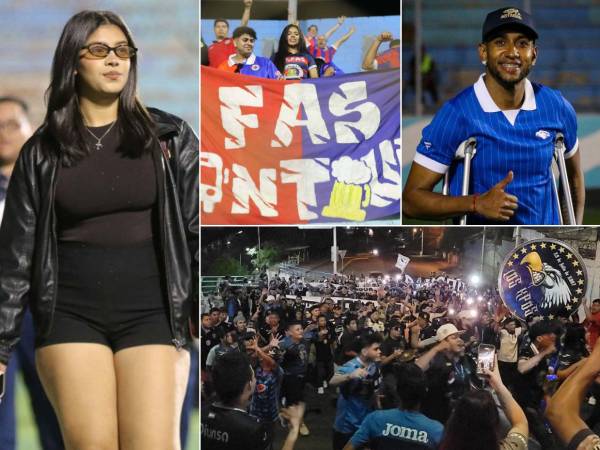 Estas fueron algunas de las imágenes que más destacaron en la previa del Motagua vs FAS por la Copa Centroamericana. Barra salvadoreña denuncia lo que le hicieron, show de La Revo y, ¿quién es la bella chica?