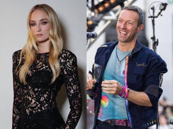 La actriz británica Sophie Turner, de 29 años, y el músico Chris Martin, de 48, estarían iniciando una relación tras sus recientes separaciones sentimentales.