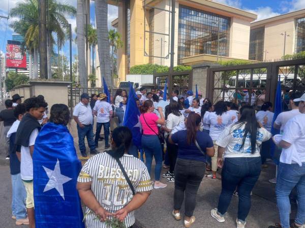 Simpatizantes de Roosevelt Avilez realizaron una protesta frente al TJE.