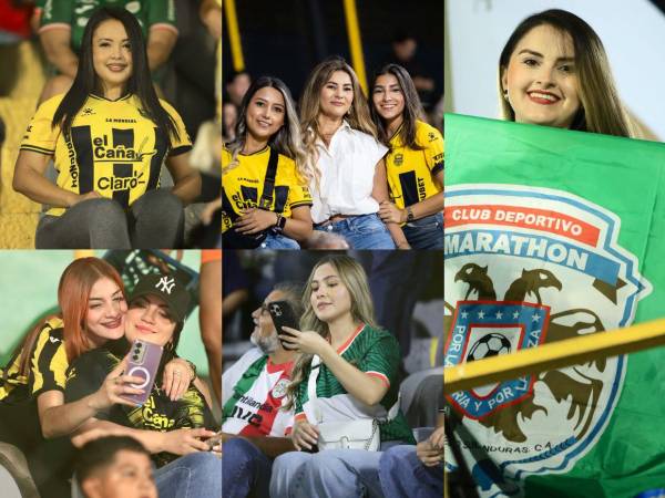 El Real España vs Marathón se vio engalanado de bellas mujeres en el Estadio Morazán. Esposa de jugador robó corazones y el partido se puso más lindo con estas jóvenes.