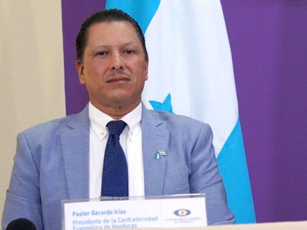 Gerardo Irías, presidente de la Confraternidad Evangélica de Honduras.