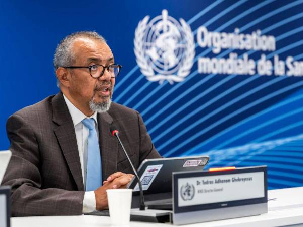 El director general de la Organización Mundial de la Salud (OMS), Tedros Adhanom Ghebreyesus.