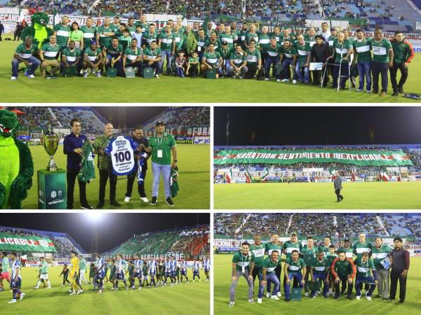 El centenario de un grande del futbol hondureño, Marathón, reunió historia, color y ambiente en el Estadio Francisco Morazán.