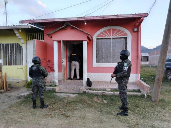Los allanamientos se realizan en Francisco Morazán, El Paraíso y Choluteca.