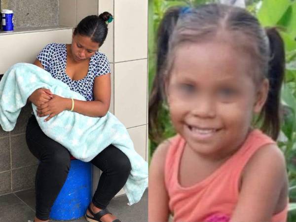Con lágrimas en los ojos, una madre relató los últimos momentos con vida de su hija de cuatro años, identificada como Yamileth Gutiérrez, quien falleció en San Pedro Sula, Cortés, luego de haber llegado desde La Mosquitia, Gracias a Dios, en busca de atención médica.