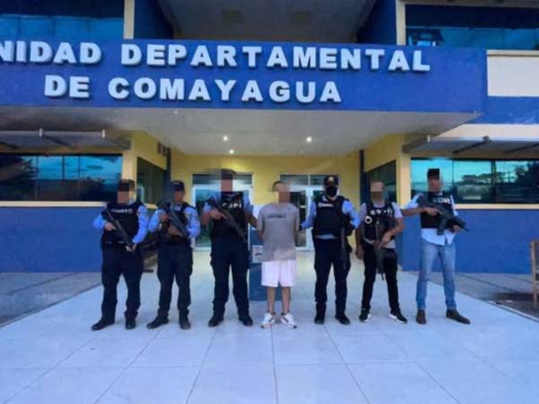 Agentes policiales capturaron en Comayagua a alias El Chele, por suponerlo responsable de la muerte del policía Cristian Chaver en 2023.