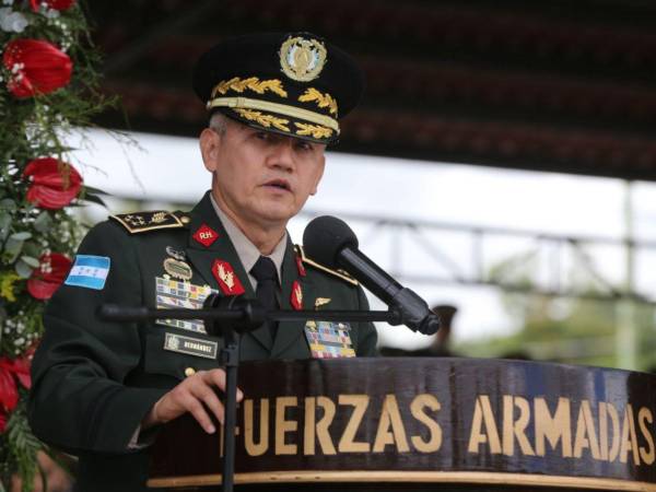 El general Roosevelt Leonel Hernández, cuestionado por su liderazgo en la institución militar.