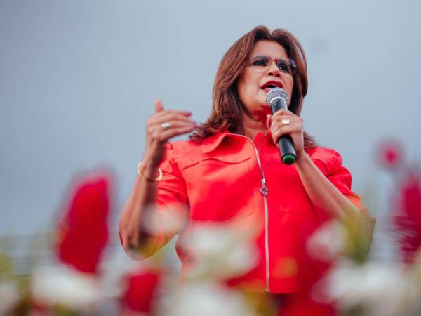 La candidata de Libre estuvo en Catacamas, Olancho, a pocos días de las elecciones.