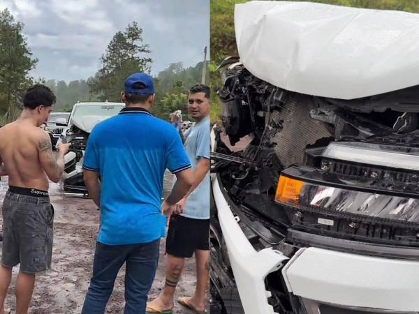 Supremo y su equipo chocaron durante su viaje a Olancho.