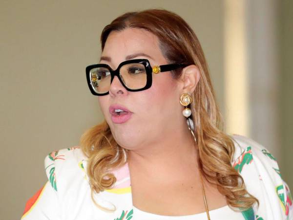 La Comisionada de Derechos Humanos de Honduras, Blanca Izaguirre, durante una rueda de prensa, en Tegucigalpa