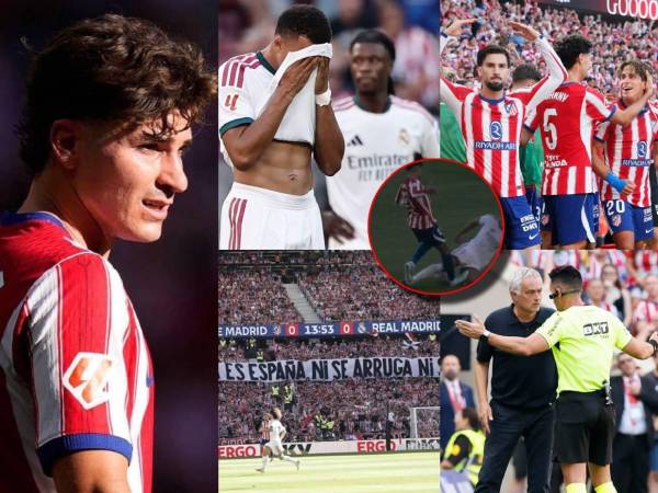 Derbi lleno de polémicas y la triste acción de Mbappé tras caer derrotados. Lo que no se vio en TV del partido Atlético vs Real Madrid.