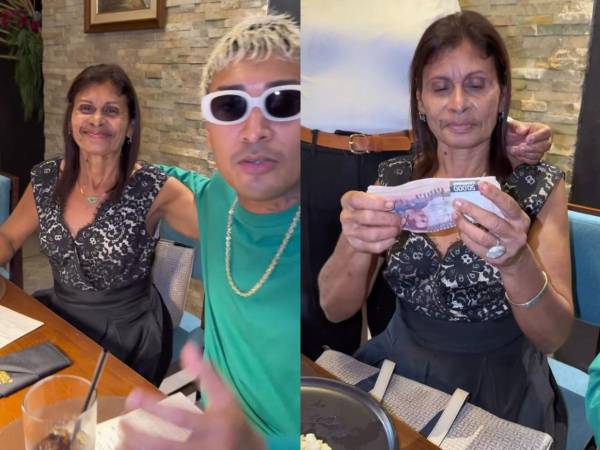 Supremo, uno de los creadores de contenido más famosos de Honduras, celebró el cumpleaños de su madre y presumió la cantidad de dinero que le regaló, aparte de la cuenta que pagó en la cena de festejo. ¿Un dineral?