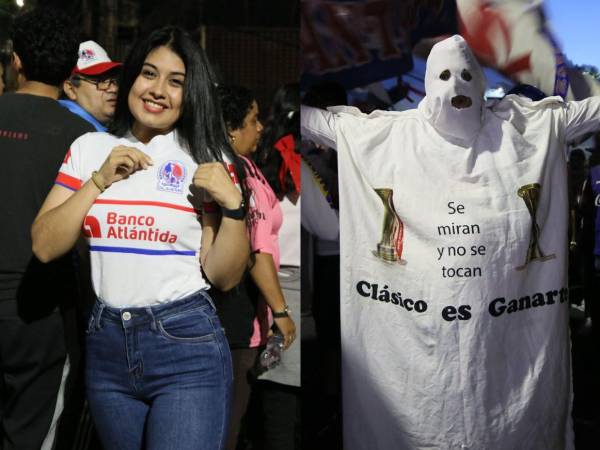 Los aficionados de Olimpia han llenado de color y belleza el Estadio Nacional Chelato Uclés para el juego ante Cartaginés por cuartos de final de Copa Centroamericana. Este es el ambiente que se vive.