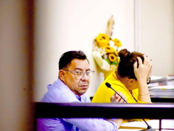 Jesús Humberto Mancía durante el juicio oral y público en los juzgados sampedranos.