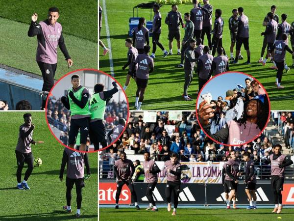 La plantilla dirigida por Xabi Alonso convivió con su afición durante la penúltima sesión de entrenamiento de 2025.