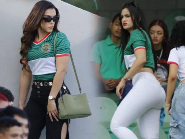 En el estadio Yankel Rosenthal, casa del Marathón, se llenó de muchas chicas lindas para el choque ante el Olancho FC