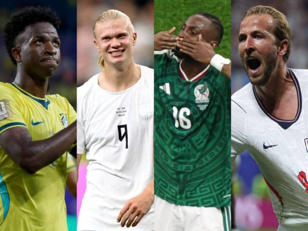 Vinícius Júnior, Erling Haaland, Julián Quiñones y Harry Kane, las grandes estrellas de la jornada mundialista del domingo 05 de julio.