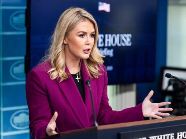 La portavoz de la Casa Blanca, Karoline Leavitt.