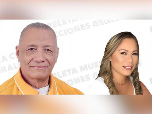Higinio Abarca Álvarez y Rosa Emilia Mejía aparecen en la tercera posición de la planilla de candidatos a la corporación municipal de San Pedro Sula.