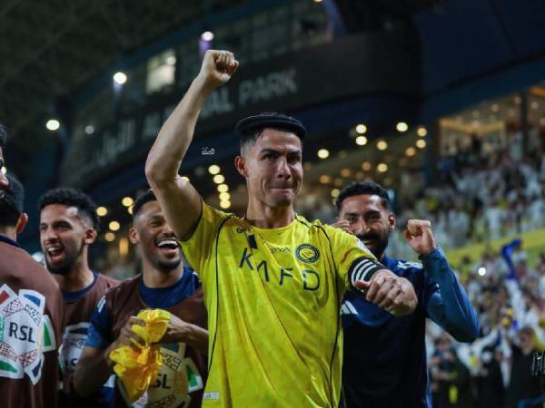 Así celebró su gol el astro portugués en el triunfo del Al Nassr.