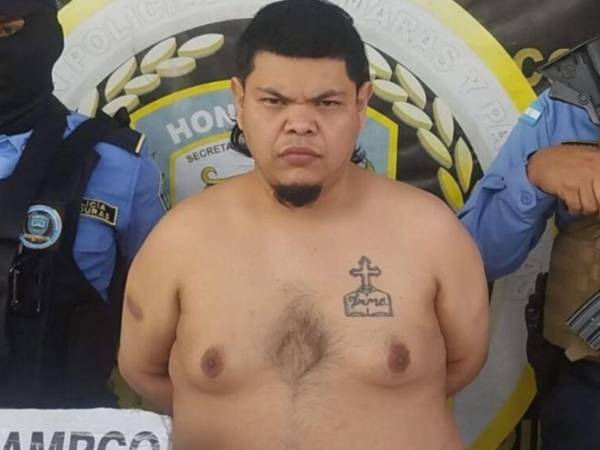 “Baby Chino” fue capturado en la colonia Villa Unión de la capital de Honduras.