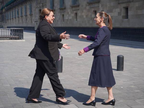 Xiomara Castro y Claudia Sheinbaum sostuvieron una reunión en el Palacio Nacional en Ciudad de México.