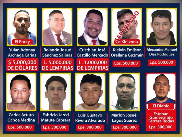 El Diablo se suma a la lista de los más buscados de Honduras con recompensa de 300 mil lempiras.