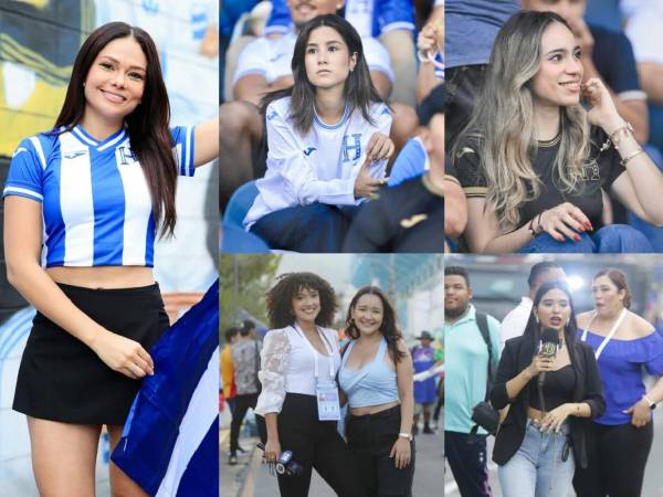 Bellas chicas llegaron este jueves al estadio Morazán para presenciar el partido entre Honduras y Costa Rica por la eliminatoria de Concacaf. Así las captamos.