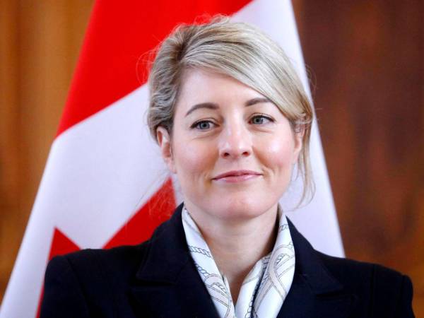 La ministra canadiense de Asuntos Exteriores, Melanie Joly.