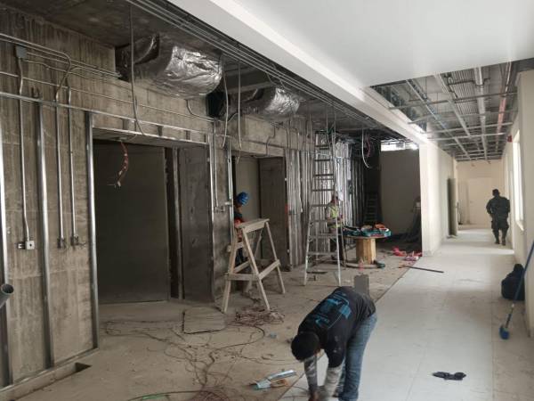 La construcción del espacio donde se instalará el acelerador lineal esta por concluir aseguran las autoridades del Hospital General San Felipe.