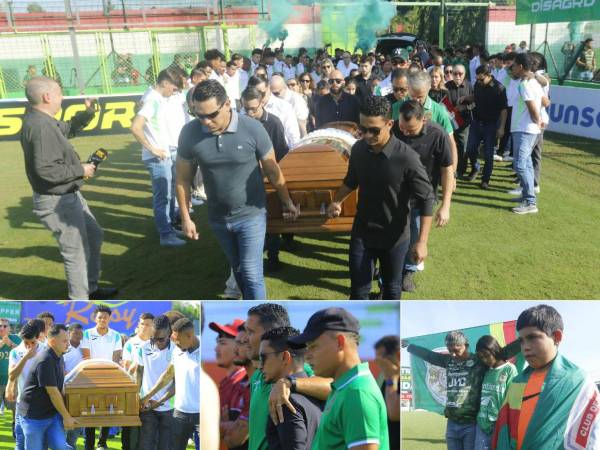 La afición verdolaga despidió al expresidente Orinson Amaya en el Estadio Yankel Rosenthal de San Pedro Sula, honrando así al histórico dirigente del Marathón.