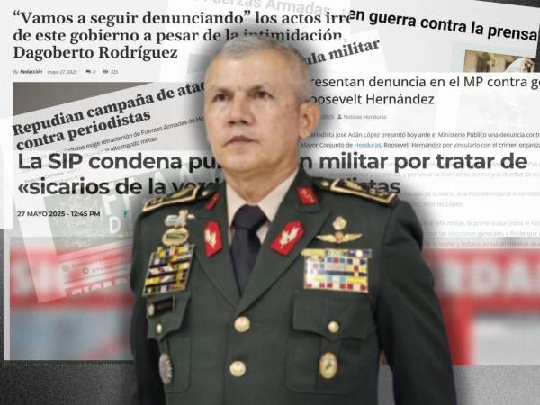 Los ataques de Roosevelt Hernández contra la prensa hondureña han subido cada vez más de tono. Dos periodistas lo denunciaron por varios delitos. Los medios se amparan en organizaciones internacionales.