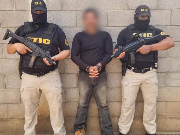 El sospechoso fue capturado en el municipio de Catacamas, Olancho.