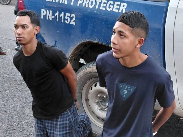 Momentos de la captura de los implicados en el asalto frustrado.