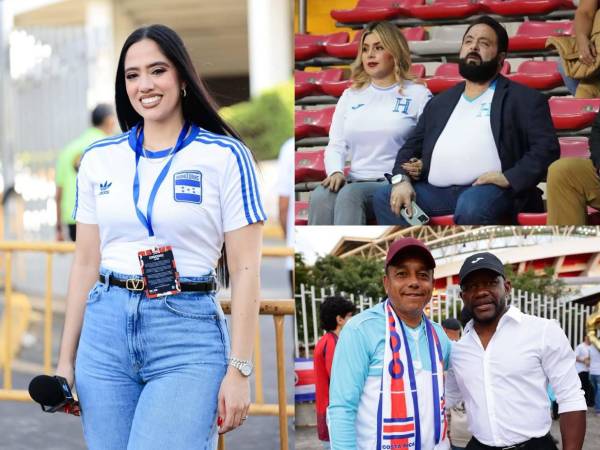 Estas son las personalidades hondureñas que llegaron para apoyar a la Selección de Honduras en el vibrante partido ante Costa Rica por la Eliminatoria Mundialista de Concacaf rumbo al Mundial 2026.