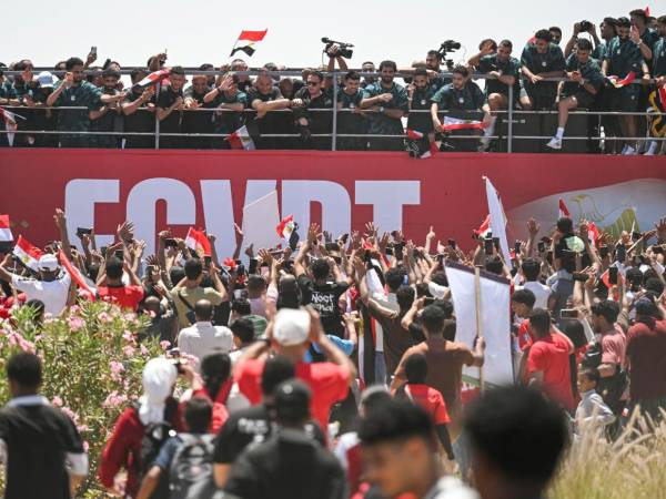 Los jugadores de la selección de Egipto fueron recibidos como héroes luego de llegar a octavos de final en el Mundial United 2026
