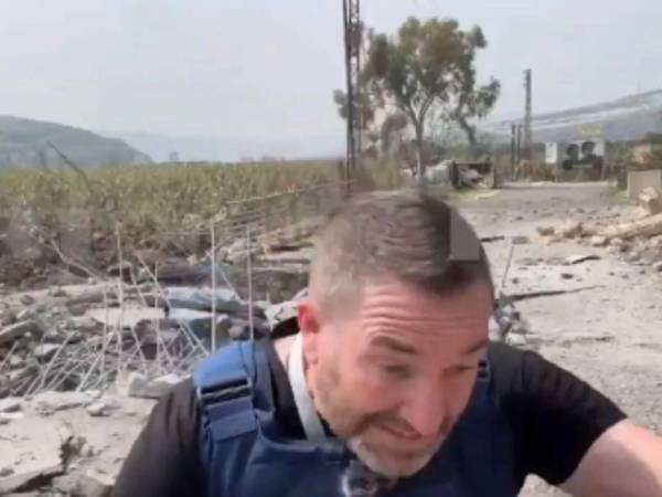 Cobertura en vivo termina en explosión: periodistas logran escapar en el Líbano.
