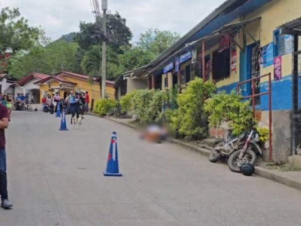 Escena donde quedó el cuerpo sin vida de Jairo Noé Ortiz Jiménez.