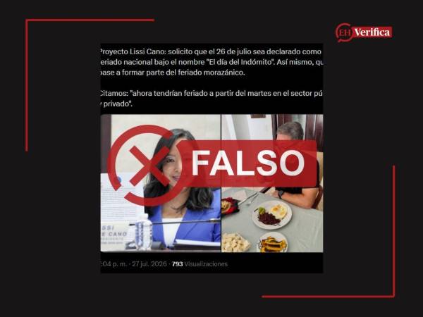 Captura de pantalla a una publicación en Facebook hecha el 28 de julio de 2026, adaptada a esta cartela.