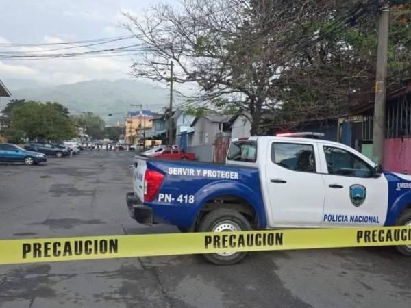 Elementos de la Policía Nacional llegaron hasta el sector tras la denuncia del hecho criminal.