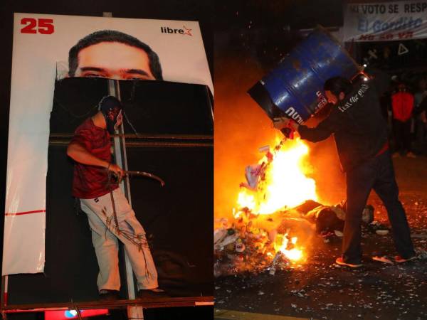 Los distusbios se dieron en las afueras del Instituto de Formación Profesional (Infop), donde se ubica el Centro Logístico Electoral (CLE).