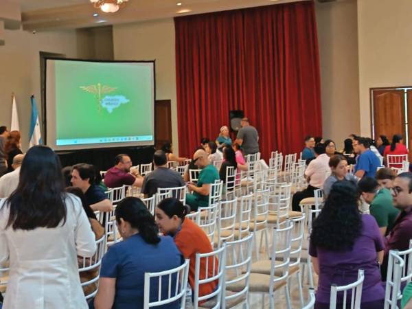 Los galenos cumplieron este miércoles sus tercer día consecutivo de asambleas informativas en el Colegio Médico.