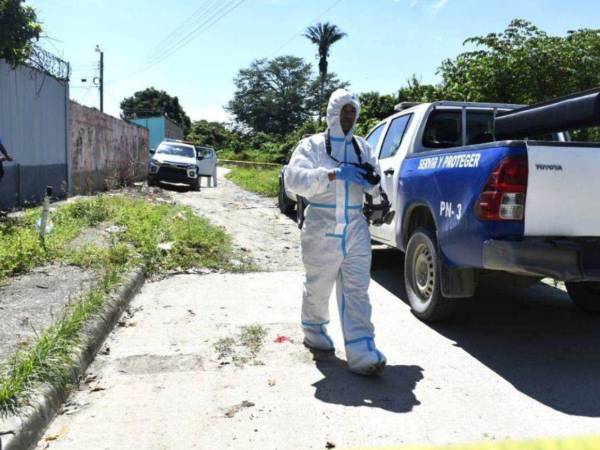 Un fallecido deja tiroteo en la Rivera Hernández de San Pedro Sula.